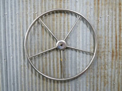 Authentic 24 inch Stainless Steel Boat Wheel -(R11-703A) - Image 1 of 4