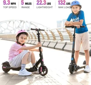 EVERCROSS Kids Foldable Electric Scooter Age 6-12 Children Adjustable Height PU - Picture 1 of 5