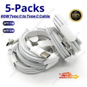 For Samsung MacBook Lot 60W USB-C to USB-C Fast Charger Charging Cord PD Cable - Picture 1 of 14