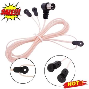 FM Antenna 75 Ohm F Type Male Plug-For Home Radio Stereo Receiver Signal - Afbeelding 1 van 12