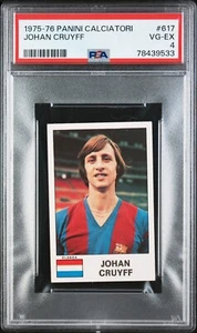 1975 PANINI CALCIATORI 617 JOHAN CRUYFF PSA4 - Picture 1 of 2