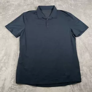 Polo Lululemon Metal Vent Tech uomo blu taglia grande manica corta casual - Foto 1 di 8