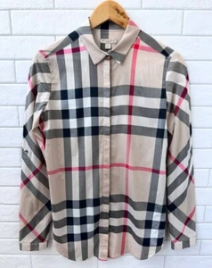Burberry Brit Nova Check Button Up Shirt Women's Size S - Picture 1 of 18