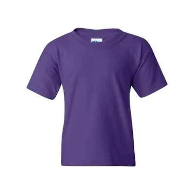 Gildan Big Boys Crewneck Short Sleeve Purple Classic Fit Athletic Shirts, Size S - Image 1 of 2