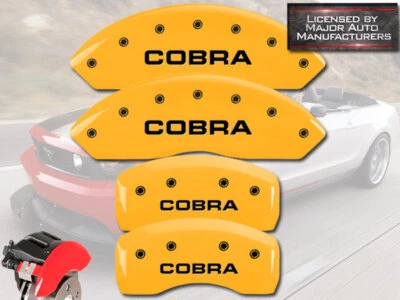 COBRA 2007 - 2008 福特野马谢尔比前 + 后 Ylw MGP 制动卡钳盖 — 第 1/4 张图片
