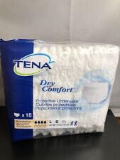 4 Packs (72 Count) Tena Dry Comfort Protective Underwear Size Large 45”-58”
