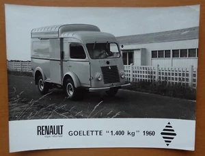 P8835 RENAULT GOELETTE 1400 KG - PHOTO - 1960 - 19x24 - Photo 1/1
