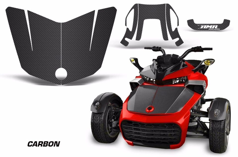 Kit de gráficos para guardabarros trasero capó calcomanía pegatina para Can-Am Spyder F3-S CARBON LOOK Foto 1 de 3