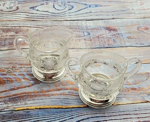 Set Zuccheriero e Cremoso in Argento Sterling e Cristallo, Modello Margherita - Foto 1 di 6