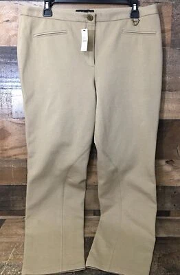 Nuevo con etiquetas Pantalones Talbots Dalton Mujer 12P Pequeño Tejido Capri Carrera Oficina Jefe Uniforme Foto 1 de 4