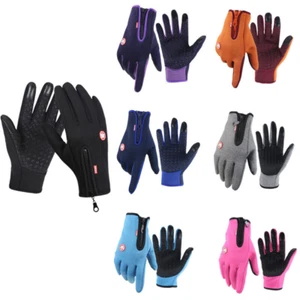 Winter Gloves Touchscreen Warm Waterproof Windproof Motorcycle Bike Ski Unisex - Picture 1 of 35