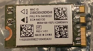 Atheros Wireless-Card QCNFA335 802.11b/g/n WLAN + Bluetooth 4.0 Karte - Bild 1 von 2