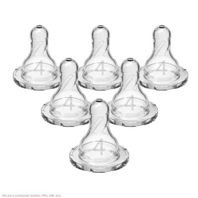 Dr. Brown's Narrow Baby Bottle Nipples - Level 4 - Fast Flow - 9 Months+ - 6pk - Image 1 of 4