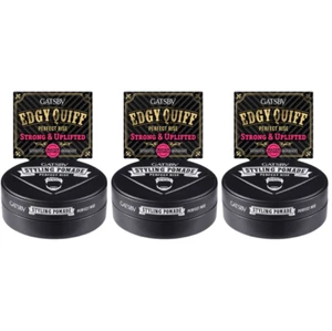 3 x 75g Gatsby Styling Pomade Perfect Rise Quality Perfect Hair Styling Gel - Picture 1 of 6
