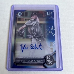 2022 Bowman Chrome 1st Bowman Auto Tyler Schweitzer #CDA-TSR /150 - Picture 1 of 3