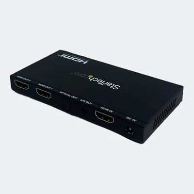 StarTech ST122HD20S 2-Port HDMI 2.0 Splitter 4K 60Hz HDR Dual Display - Image 1 of 4