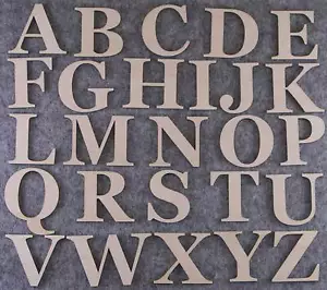 Georgia Schrift Alphabet Set 3 mm oder 6 mm Sperrholz Großbuchstaben A-Z 26 Zeichen - Bild 1 von 1