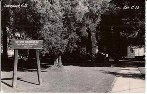 Historic Courthouse Bldg /Sign LAKEPORT CALIFORNIA UNUSED Real Photo Postcard - Picture 1 of 1