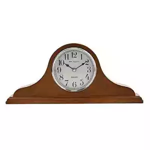 Widdop Napoleon Oak Wooden Mantel Clock W2966OAK - Picture 1 of 3