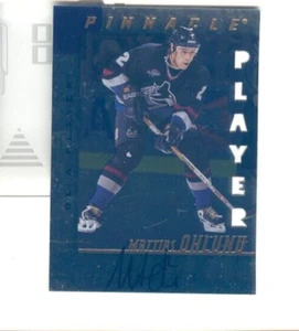 1997/98 Pinnacle Be A Player Mattias Ohlund AUTO FOIL DIE-CUT version - Picture 1 of 2