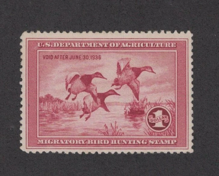 RW2 - Federal Duck Stamp. Single. MNH. OG. Nice Centering.   #02 RW2 - Image 1 of 1