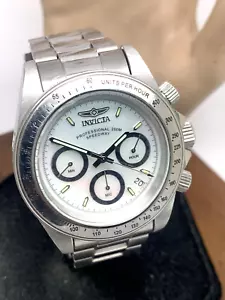 Invicta Men's Watch 24768 Speedway Chronograph Quartz Mother of Pearl Dial USED - Picture 1 of 14