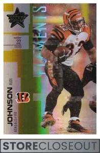 Leaf Rookies and Stars #110 2007 Rudi Johnson Gold/Cincinnati Bengals 25 - Imagen 1 de 2