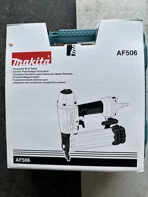 Makita AF506 5/8" - 2" Tool Less Narrow Nose Pneumatic Brad Nailer 18 Gauge -NIB - Image 1 of 4