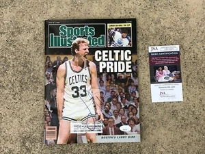 LARRY BIRD SIGNED SPORTS ILLUSTRATED 1987 BOSTON CELTICS PRIDE LEGEND JSA COA - Picture 1 of 7