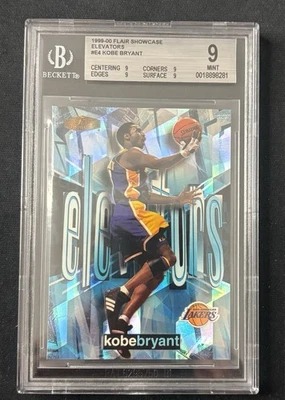 Elevadores Kobe Bryant 1999-00 Flair Showcase #E4 BGS 9 Lakers Foto 1 de 3