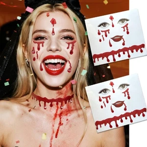 Vampire Face Jewels Stickers, Vampire Costume Women Face Jewels Stick On, Vampir - Picture 1 of 7