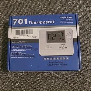 SW701 Termostato Digital con Pantalla LCD Grande No Programable Una Etapa - Imagen 1 de 3