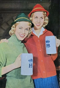 AK München Gloria Filmpalast Kessler Zwillinge Hofbräu 1960er - Picture 1 of 2