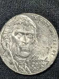 2012 D Jefferson Nickel/ Multiple Errors Coin  **RARE** - Picture 1 of 3
