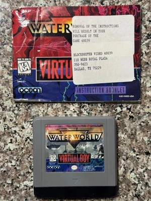 Water World with Manual (  Virtual Boy Game ) - Image 1 of 4