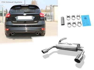 Duplex Scarico Sportivo Ford Focus 3 Flusso 1.5+1.6l EcoBoost ST-Line Ogni 100mm - Immagine 1 di 4