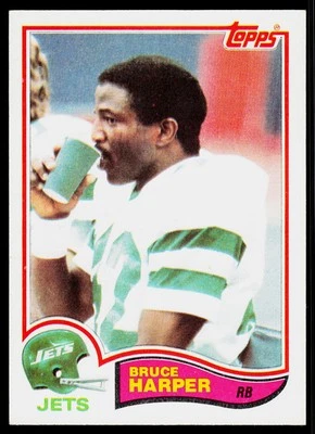 Bruce Harper, 1982 Topps, #169, New York Jets, - Image 1 of 2