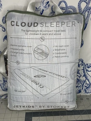 Cama de viaje inflable JetKids Stokke para dormir en la nube 59”x29,5” (K1) Foto 1 de 4