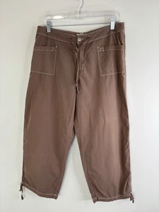 Fresh Produce Caprihose Damen M Kordelzug braun 100% Baumwolle 33x23 - Bild 1 von 8