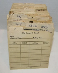 1950's Sawyers View-Master Storage Case Card Dividers, some store display cards - Picture 1 of 5