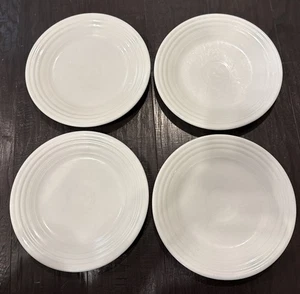 "Juego de 4 platos de almuerzo Fiestaware blanco Homer Laughlin fiesta 9"" EE. UU. de colección" - Imagen 1 de 7