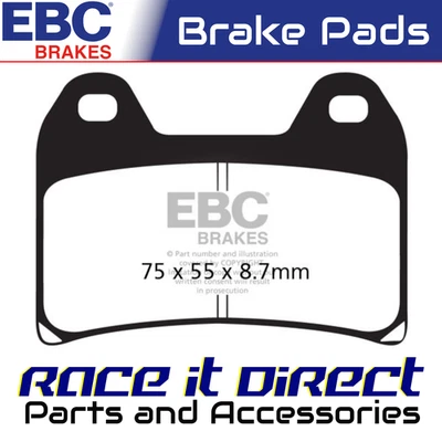 Тормозные колодки для APRILIA DORSODURO 1200 ABS 2011-2016 передние HH Race EBC - Изображение 1 из 4