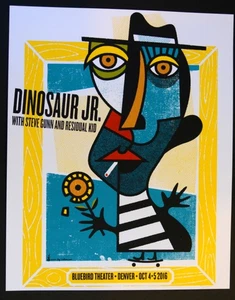 DINOSAUR JR - 2016 - BLUEBIRD THEATER - DENVER - JAY VOLLMAR - SIEBDRUCK POSTER - Bild 1 von 4