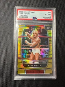 2022 PRIZM WWE GOLD PRIZMS /10 REFRACTOR #69 HULK HOGAN PSA 6 - Picture 1 of 2