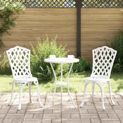 Garten Bistro Set 3 pcs Aluminium Gartenmöbel Bistrogarnitur Terrassen vidaXL vi - Bild 1 von 4