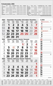 3-Monats-Planer Combi Grau 2026 Verlag Korsch - Bild 1 von 12