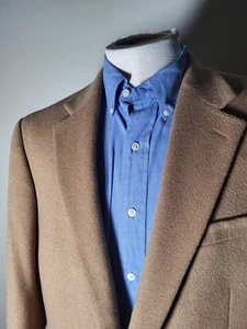 Club Room 44R 100% Camel Hair Tan Blazer Jacket Sport Coat - Picture 1 of 7