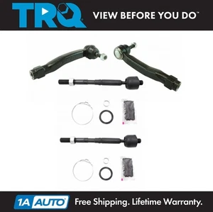 TRQ Front Inner Outer Tie Rod Rack End Kit Set 4pc for Highlander RX350 Venza - Picture 1 of 4
