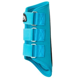 43WL Weaver Horse Splint Boots Pair Neoprene Suede Padding Turquoise - Picture 1 of 1