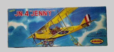 AURORA - FAMOUS FIGHTERS - CURTISS JN-4 "JENNY" - KIT#: 114-98 - Image 1 of 4